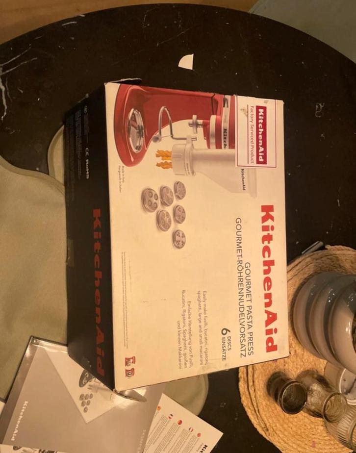 KitchenAid Pasta Pers - Zo goed als nieuw!, Witgoed en Apparatuur, Keukenmixers, Zo goed als nieuw, Minder dan 1 liter, 1 snelheid