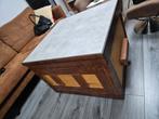 Robuuste salontafel met keramische plaat en lades, Ophalen, 100 tot 150 cm, 50 tot 100 cm, Zo goed als nieuw