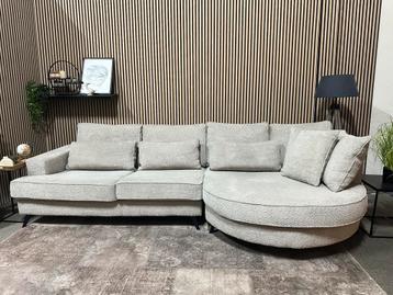 “GRATIS LEVERING” Organische teddystof hoekbank! 320x160 beschikbaar voor biedingen