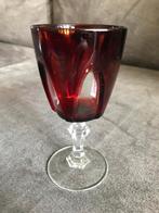 Vintage Red Ruby glaasje jaren '50., Ophalen of Verzenden, Zo goed als nieuw, Borrel- of Shotglas