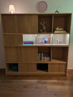 Eleonora Boekenkast Milo - Stijlvolle Opbergruimte, Eikenhout, Ophalen of Verzenden, Zo goed als nieuw, Minder dan 150 cm