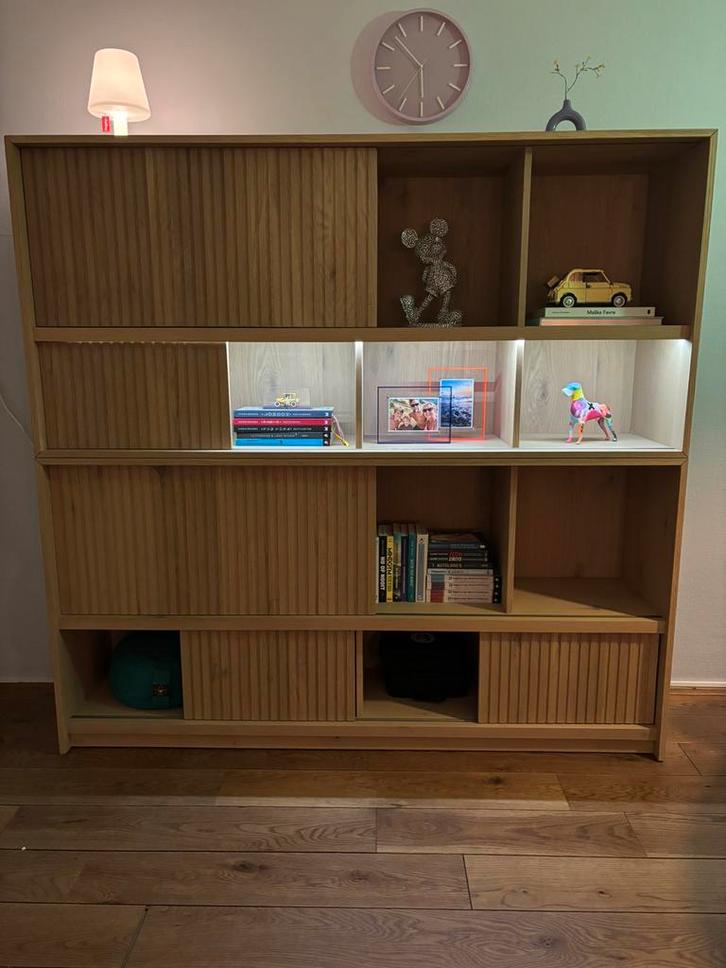 Eleonora Boekenkast Milo - Stijlvolle Opbergruimte, Huis en Inrichting, Kasten | Wandmeubels, Zo goed als nieuw, 150 tot 200 cm