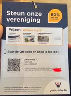 Lootje voor de turnvereniging, Tickets en Kaartjes, Eén persoon
