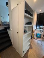 Witte Kast met Planken en Deur, Ophalen, Met plank(en), Gebruikt, 50 tot 100 cm