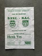 D.V.V.C. Dongen - NAC Breda 7 augustus 1996 Wedstrijdprogr., Ophalen of Verzenden, Gebruikt, NAC Breda