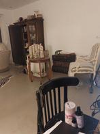 2 Barok Fauteuils met Vachtjes, Ophalen, Gebruikt, Wit, Stof