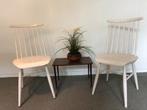 Vintage pastoe, tapiovaara stoelen, 2 stuks, Huis en Inrichting, Stoelen, Ophalen, Gebruikt, Twee, Wit