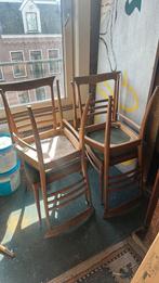 Vintage Houten Stoelen, Huis en Inrichting, Stoelen, Ophalen, Danish, Nordic, Gebruikt, Bruin