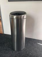 Brabantia afvalbak RVS 30l Touch Bin, Ophalen, Gebruikt, 50 tot 75 cm, Rvs