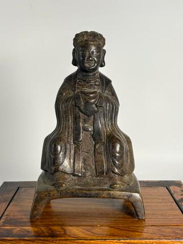 Oud Chinees Beeld Brons beschikbaar voor biedingen