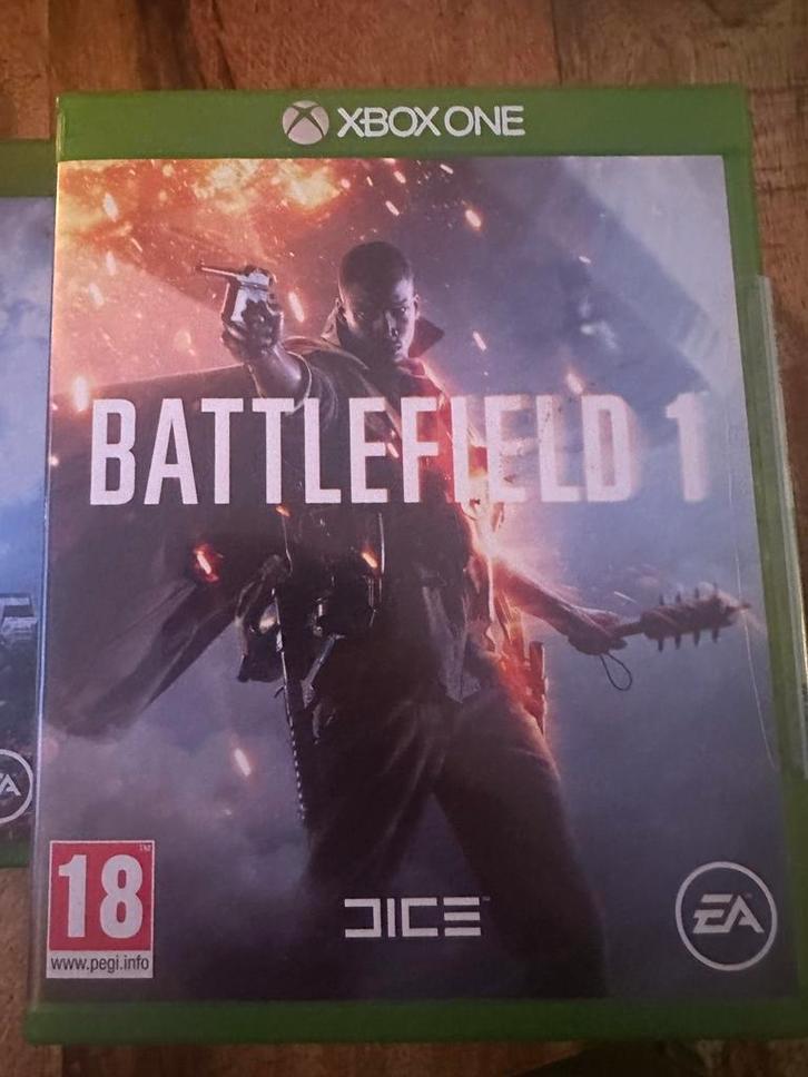 Xbox One Games - Battlefield 1 & F1, Spelcomputers en Games, Games | Xbox One, Gebruikt, Shooter, 1 speler, Vanaf 18 jaar, Online