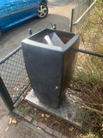 Terracotta Vaas Antraciet, Tuin en Terras, Bloembakken en Plantenbakken, Gebruikt, Minder dan 60 cm, Vierkant, Ophalen of Verzenden