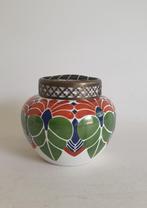 vaas rozensteker art deco ceramique maastricht, Minder dan 50 cm, Gebruikt, Ophalen of Verzenden, Overige kleuren