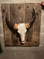 Skull buffel, Huis en Inrichting, Woonaccessoires | Wanddecoraties, Ophalen, Zo goed als nieuw