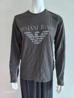 Longsleeve T-shirt, lange mouw, van Armani, maat L, slim fit, Kleding | Heren, T-shirts, Maat 52/54 (L), Armani, Ophalen of Verzenden