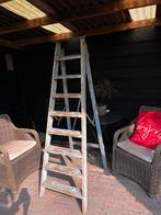 Brocante houten schilderstrap, Ophalen, Gebruikt, Trap, 2 tot 4 meter