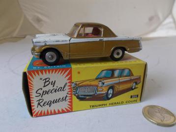 1960 Corgi Toys 231 TRIUMPH HERALD COUPE + ORIGINEEL DOOSJE! beschikbaar voor biedingen