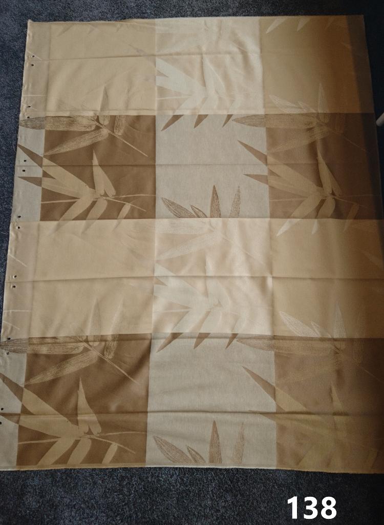 Lap stof bruin creme 110 x 140 cm Lotus Ulmus gordijnstof, Bruin, Ophalen of Verzenden, Zo goed als nieuw, 30 tot 120 cm