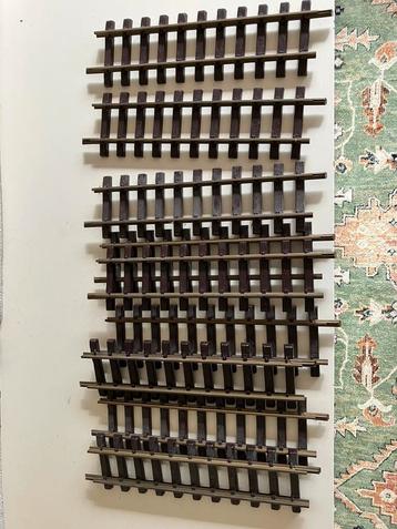 Set van 9 x rechte rails Playmobil treinbaan beschikbaar voor biedingen