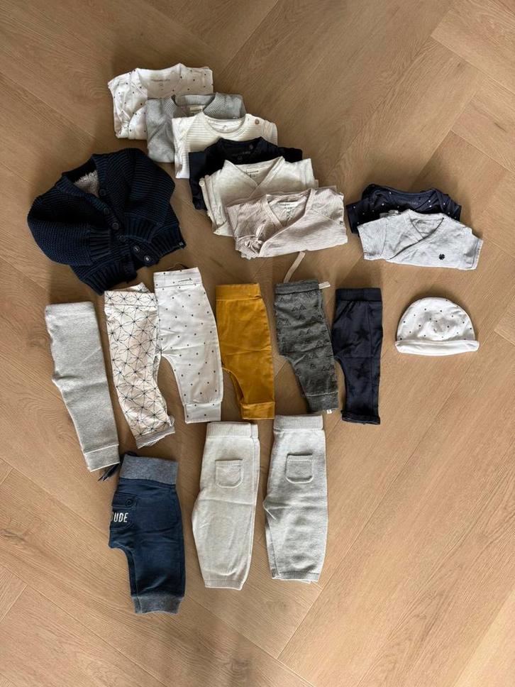 20 delig baby Kledingpakket mt 50-56  met o.a. noppies, z8,, Kinderen en Baby's, Babykleding | Baby-kledingpakketten, Zo goed als nieuw