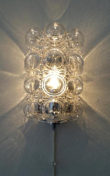 Vintage bubble wandlamp Helena Tynell Glashütte Limburg lamp beschikbaar voor biedingen