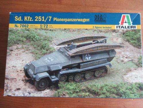 Sd.Kfz.251/7 Pionierpanzerwagen (Italeri 1/72), Hobby en Vrije tijd, Modelbouw | Auto's en Voertuigen, Nieuw, Overige typen, 1:50 of kleiner