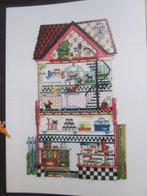 Borduur telpatroon Happy Paws - Dierenwinkel - het interieur, Hobby en Vrije tijd, Ophalen of Verzenden, Nieuw, Handborduren, Patroon