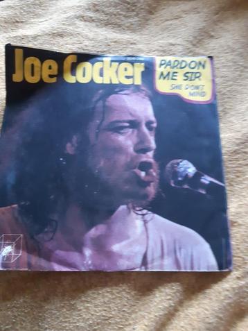 Joe Cocker Single : Pardon Me Sir, She don`t mind uniek 1972 beschikbaar voor biedingen