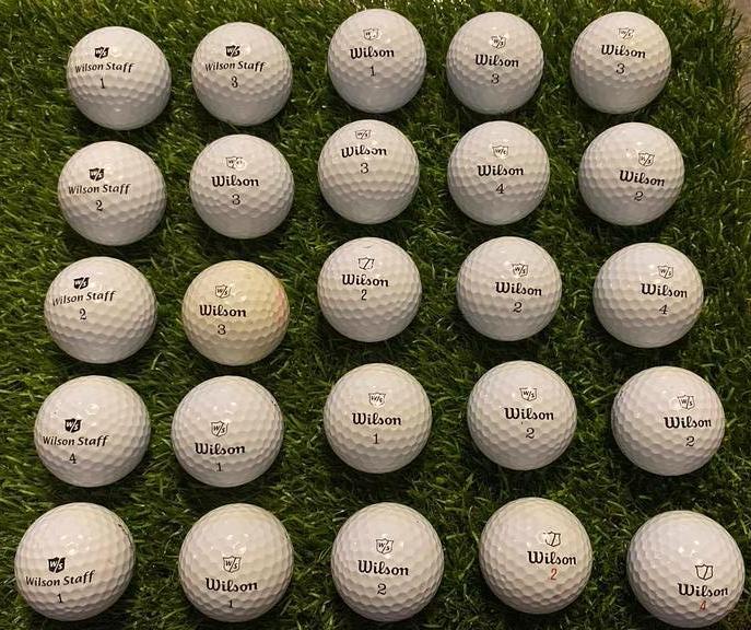 25 WILSON TOUR PROFESSIONAL / TRIAD GOLFBALLEN, Sport en Fitness, Golf, Nieuw, Bal(len), Overige merken, Ophalen