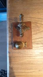 Antieke deurbel en greep, Ophalen of Verzenden, Brons