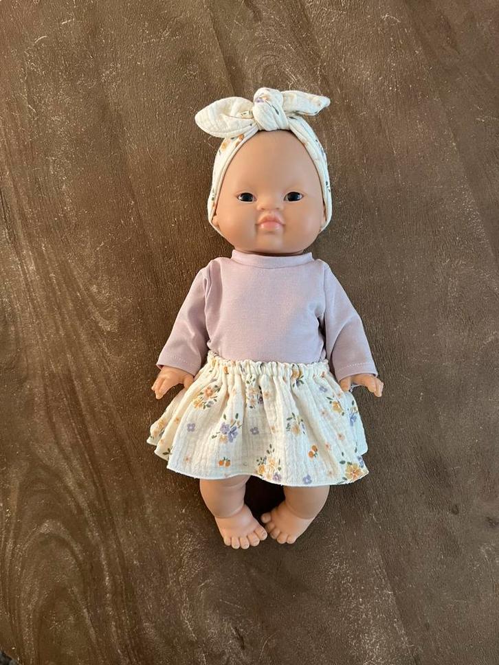 Setje lila voor pop 32 - 36 cm zoals Paola Reina, Kinderen en Baby's, Speelgoed | Poppen, Nieuw, Babypop, Ophalen of Verzenden