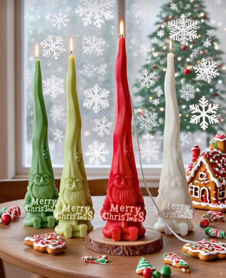 Nieuwe mal lange kerstman - 20cm, Huis en Inrichting, Woonaccessoires | Kandelaars en Kaarsen, Nieuw, Minder dan 25 cm, Overige materialen