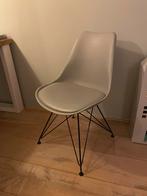 Eetkamerstoelen metal Gewoonstijl 6x, Huis en Inrichting, Stoelen, Ophalen, Zo goed als nieuw, Grijs, Vijf, Zes of meer stoelen