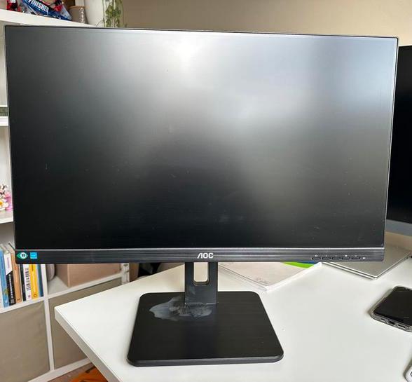 AOC LCD monitor 24 inch, Computers en Software, Monitoren, Gebruikt, 61 t/m 100 Hz, In hoogte verstelbaar, IPS, Full HD, Ophalen of Verzenden