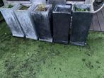 Plantenbakken voor buiten - 7 stuks, Tuin en Terras, Bloembakken en Plantenbakken, Ophalen, Gebruikt, Minder dan 60 cm, Vierkant