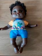 LITTLE THEO-HASBRO 2018 BABY ALIVE IN DRAAGZAK-BRUIN POPJE, Verzenden, Zo goed als nieuw, Babypop