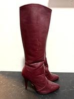 YV3111: Vintage 80s knee high boots laarzen Size: 38.5, Kleding | Dames, Schoenen, Gedragen, Vintage, Ophalen of Verzenden, Hoge laarzen