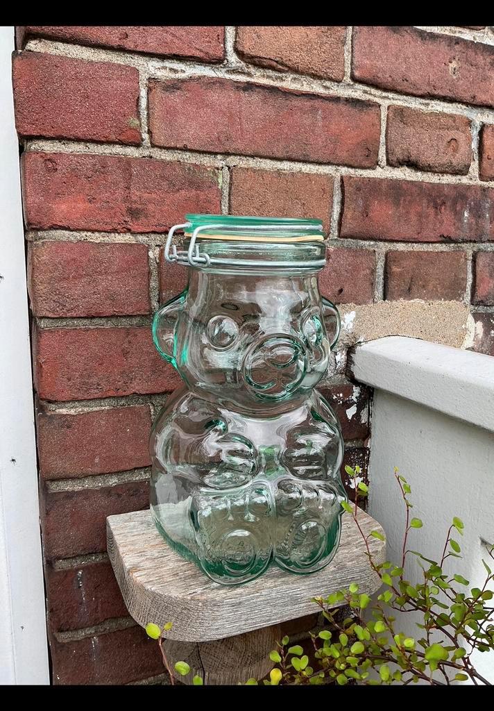 Leuke weckfles of snoeppot in vorm van een beer. Ong 23,5 cm, Huis en Inrichting, Woonaccessoires | Overige, Zo goed als nieuw