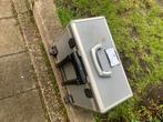 Gereedschapskoffer / Make-up koffer - Zilver, Ophalen, Gebruikt, Grijs, Met slot