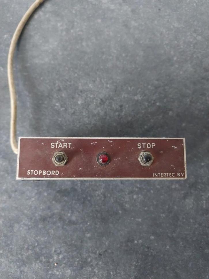 Politie Stopbord Schakelaar Oldtimer Vintage, Auto diversen, Overige Auto diversen, Ophalen of Verzenden