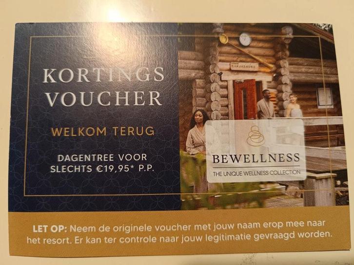 Sauna kortingsbon Thermen Barendrecht van 46,50 nu € 19,95, Tickets en Kaartjes, Kortingen en Cadeaubonnen, Twee personen, Spa of Sauna