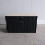 Gispen roldeurkast, 120x45x74cm, Grijs/Ahorn, Sleutel RD83, Gebruikt, 100 tot 150 cm, -, -