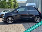 Fiat 500 1.0 Hybrid Lounge met panoramisch dak, luxe afwerki, Voorwielaandrijving, Gebruikt, Zwart, Leder en Stof