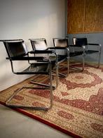 Mart Stam S34 Linea Veam stoelen, Huis en Inrichting, Stoelen, Ophalen, Zo goed als nieuw, Zwart, Vier