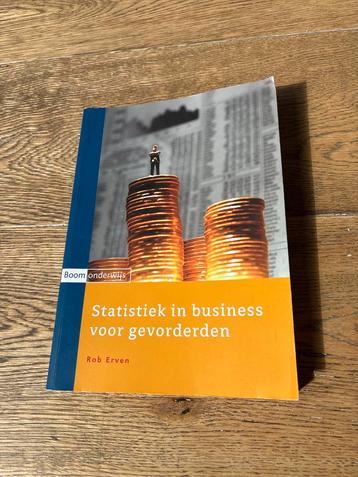 Statistiek in business voor gevorderden beschikbaar voor biedingen
