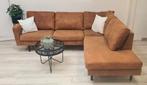 ‼️gereinigde cognac hoekbank ‼️, Ophalen, Gebruikt