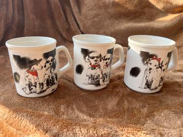 3 Disney 101 Dalmatiërs Mokken - Netjes! beschikbaar voor biedingen