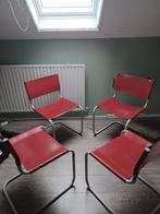 Set van 4 rode vintage stoelen Marcel Breuer, Ophalen, Gebruikt, Vintage, Vier