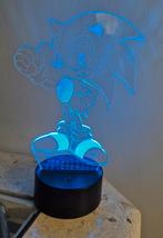 Sonic 3D lamp met verschillende kleuren NIEUW, Ophalen of Verzenden, Nieuw, Lamp