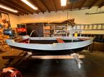 Opgeknapte stalen vis/roei boot, Watersport en Boten, Vis- en Consoleboten, Ophalen, Gebruikt, Tot 10 pk, Staal